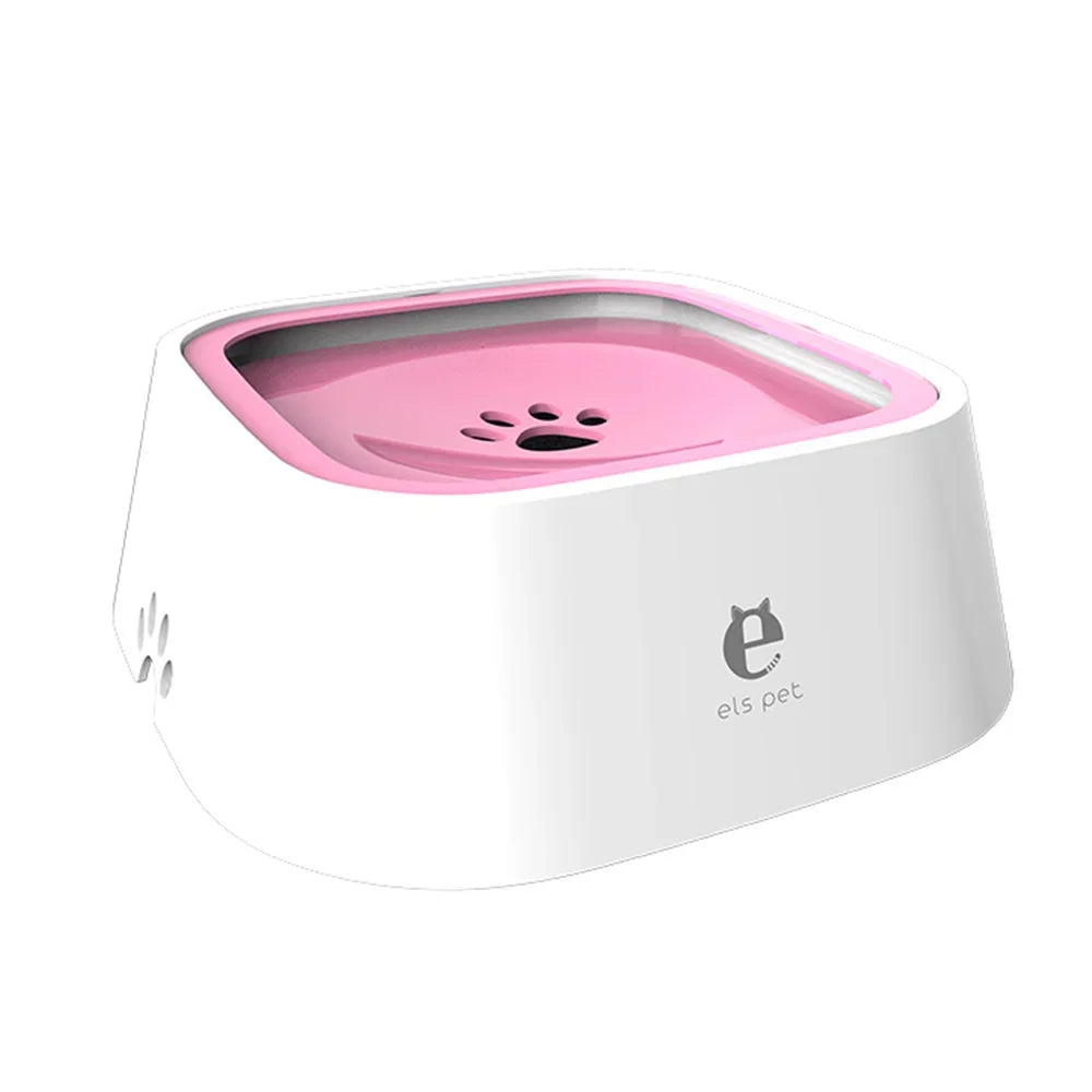 Custom Dog Drinking Water Bowl No Spill Floating Non-Wetting Mouth Cat Slow Anti-Overflow Water Feeding Dispenser Large Capacity