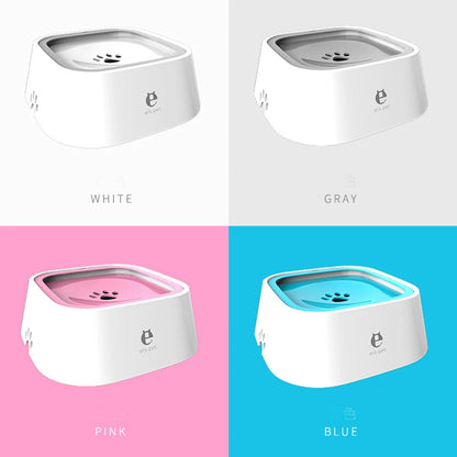 Custom Dog Drinking Water Bowl No Spill Floating Non-Wetting Mouth Cat Slow Anti-Overflow Water Feeding Dispenser Large Capacity